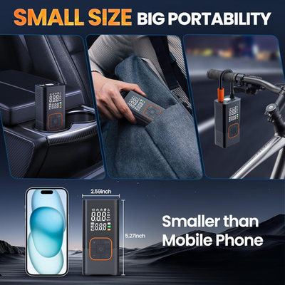 #ad Tire Inflator Portable Air Compressor 150PSI Bike Pump with Tire Pressure Ga... $70.58