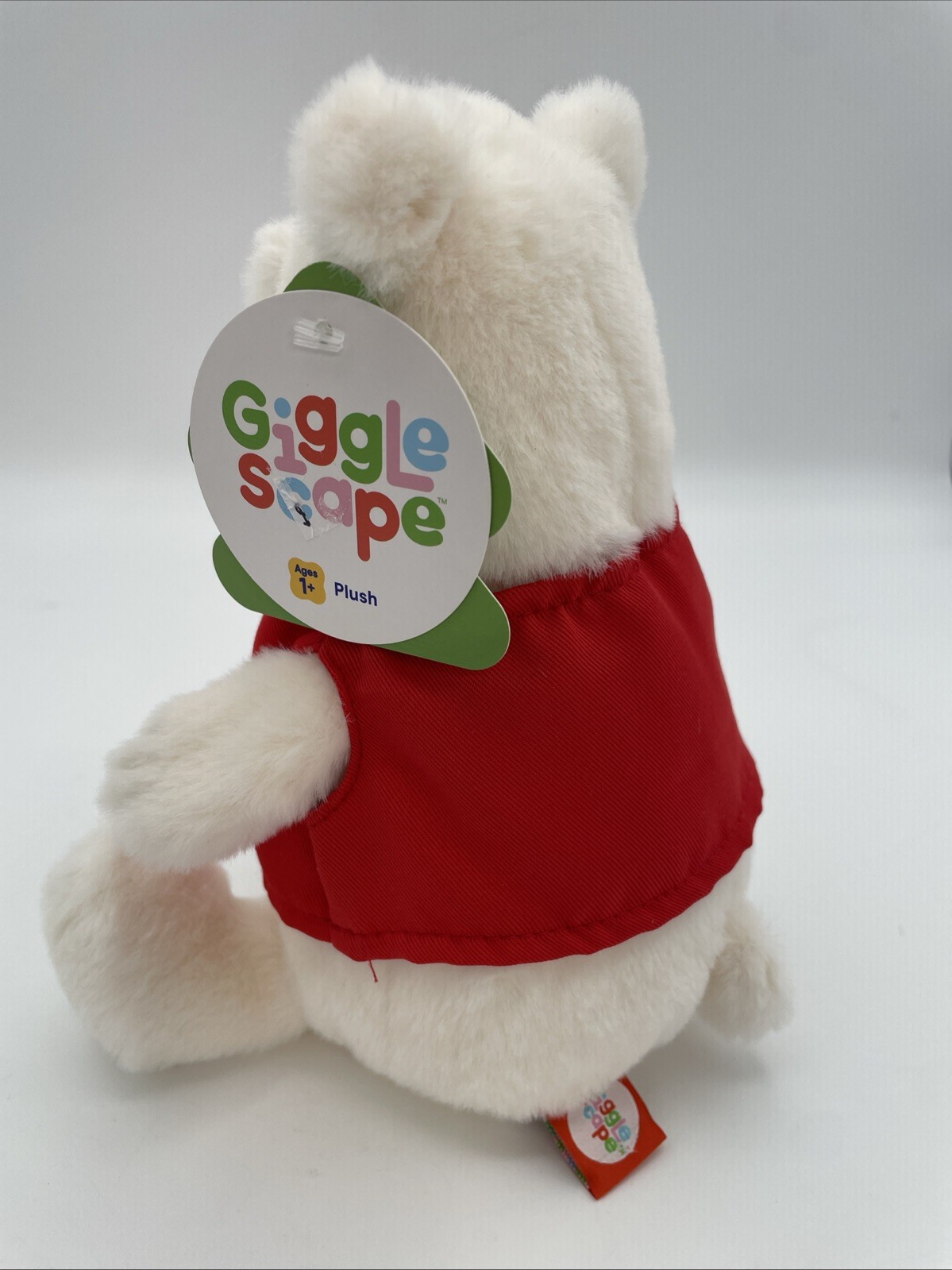 New Target Exclusive Giggle Scape Plush Red Target Vest 7" Polar Bear