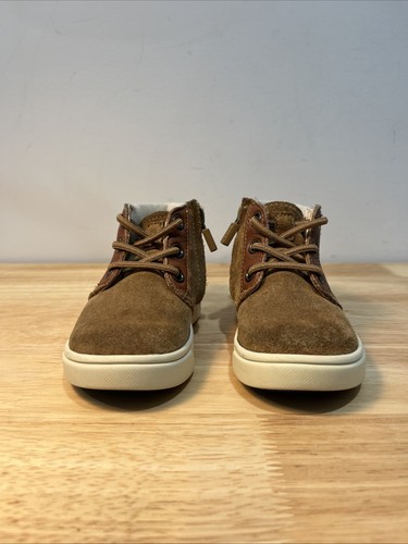 Ugg Jayes Chestnut Suede Boys Boots Toddler Size 6 - Picture 4 of 6