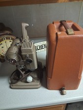 VINTAGE 8MM REVERE MODEL 85 WORKING FILM PROJECTOR W/ ORIGINAL CASE  Power Cord