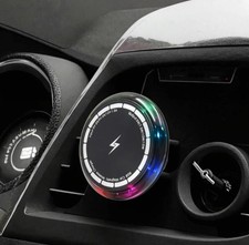 15W Magnetic Wireless Car Charger RGB LED Air Vent Mount for iPhone MagSafe...