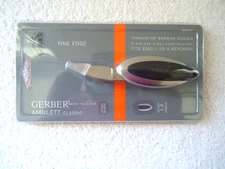 " NIP " Gerber German Design Amulet Classic Pocket Knife " Great Gift Item "