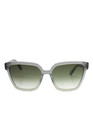 Krewe Womens Gray Green Plastic Soniat Squared Glasses — photo 1