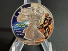 2017 1oz Silver Liberty Eagle.  “Battle of the Galaxy - Cpt Rose”. COA in Caps.