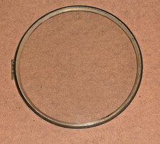 Antique brass 15 inch hinged glazed fusee wall clock bezel - very good condition