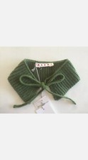 MARNI Junior Girls Beautiful Designer Green Knit Wool Cashmere Collar BNWT 10