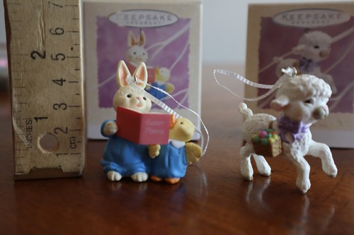 Vtg 90s Hallmark Ornaments Easter Collection Springtime Lot of 12 w/ Boxes Lamb - Picture 11 of 20