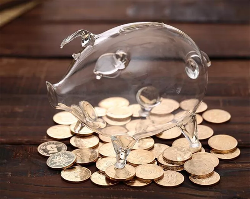 Piggy 2024 bank glass