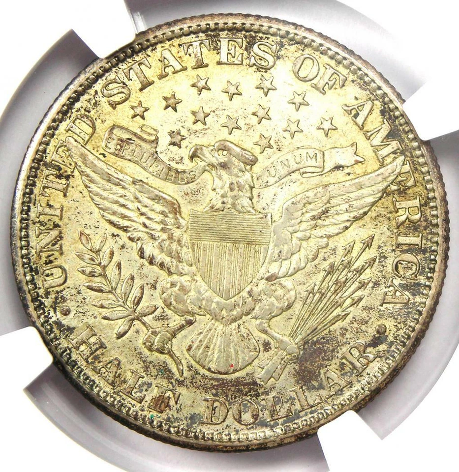 1908 Barber Half Dollar 50C - NGC Uncirculated Details (MS UNC) - Rare Coin! - Image 4 of 4