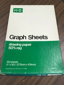k e keuffel amp esser graph sheets 11x16 5 quot tracing paper 47 keuffel esser graph paper
