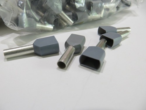 100 PACK PANDUIT - FTD81-12-C TERMINAL WIRE FERRULE 12AWG GREY - Picture 2 of 4