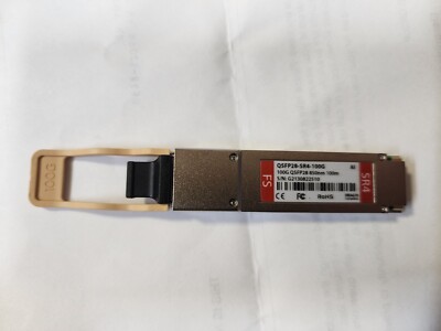 FS/Mellanox MMA1B00-C100D Compatible 100GBASE-SR4 QSFP28 850nm 100m DOM MTP/MPO