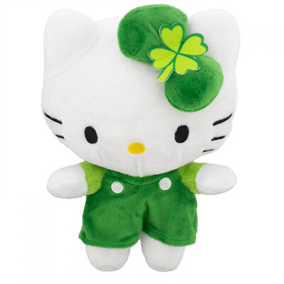 Plush - Hello Kitty St. Patrick Day Clover Green Dress 10'' Toy Doll NEW