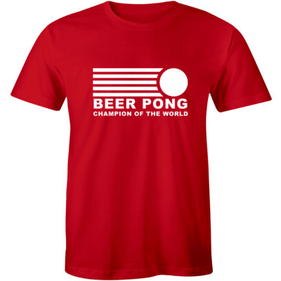 Beer Pong Champion Tees Olympic Drinking Games Party Tee Men's Retro T-shirts