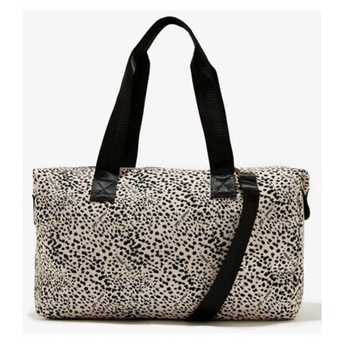 NWT Mali & Lili Snow Leopard Weekender Bag w/ Removable Shoulder Strap