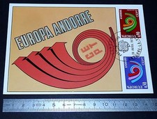 CARTE POSTALE 1er JOUR PHILATELIE 1973 CEPT EUROPA ANDORRE