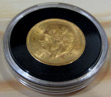 Mexico Gold 5 Pesos - AU - 0.1205 oz. Coin in Capsule