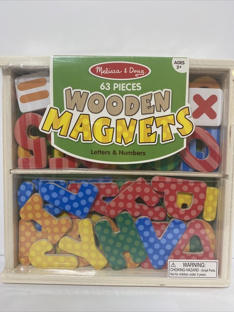 melissa and doug wooden magnetic letters and numbers