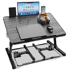 Foldable Laptop Bed Tray Desk Adjustable For Bed Couch Sofa Floor Black