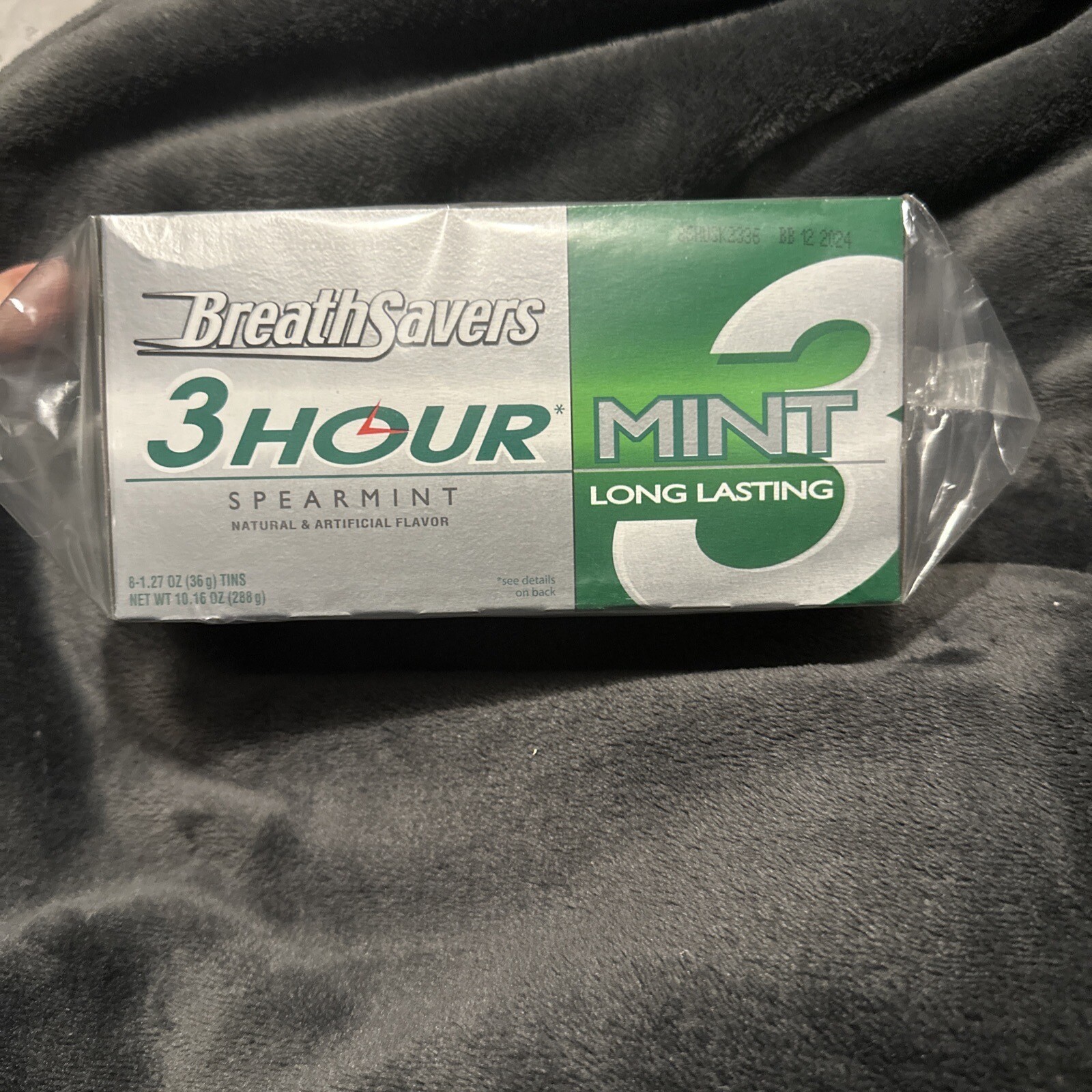 BREATH SAVERS 3HOUR SPEARMINT Sugar Free Mints Made with Neutrazin 1.