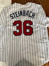 Twins Terry Steinbach signed Jersey with WCOA