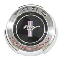 NEW! 1965 Ford Mustang Gas Cap Chrome Twist on with cable - Free Shipping