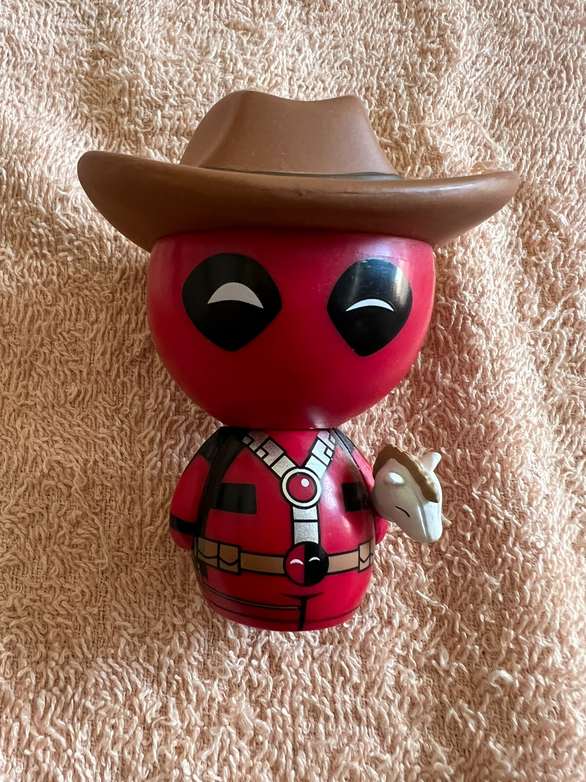 Figura in vinile Cowboy Deadpool Funko Dorbz #088 con cappello da cowboy pony