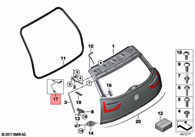 Genuine BMW I I3 I3s I01 i3 120Ah Rex 60Ah Repair Kit Microswitch 