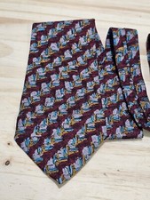 J GARCIA Neck Tie Jerry Garcia Stonehenge Multicolor Vintage Silk Made in USA