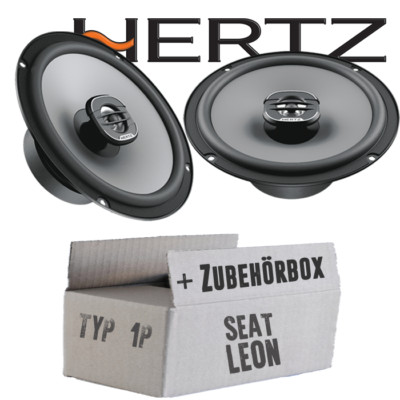 Hertz Lautsprecher für Seat Leon 2 1P Boxen Auto Einbauzubehör-Einbauset vorne 