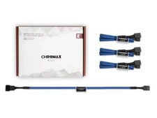 NEW Noctua NA-SEC1 chromax.blue 30cm 3x Extension Cable 4-pin PWM fan Extension