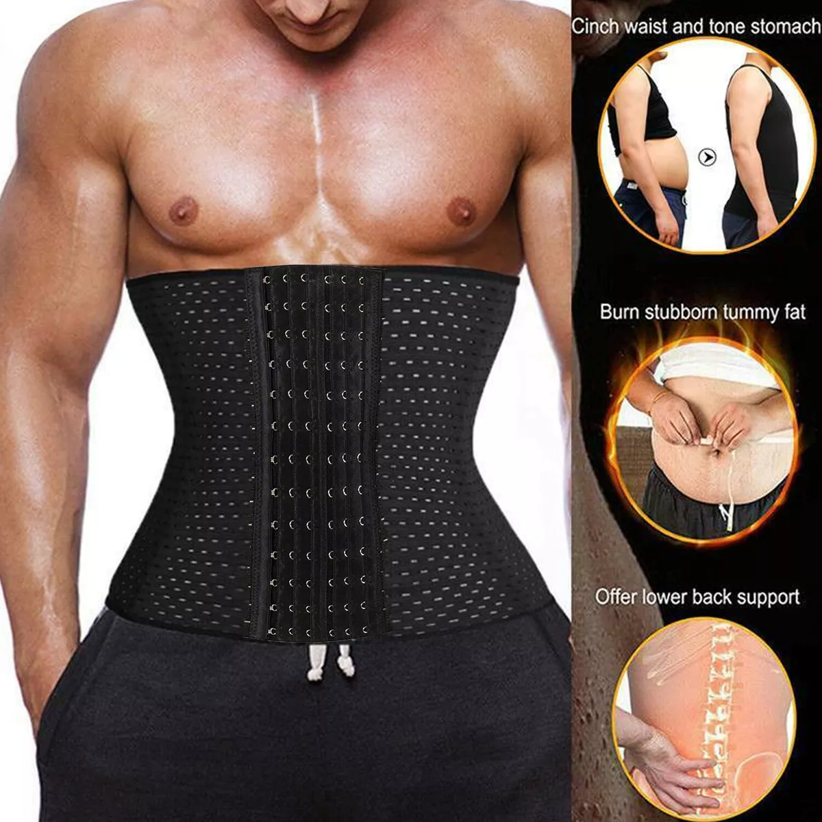 Men's Waist Trainers: Girdle, Tummy Shaper, Corset