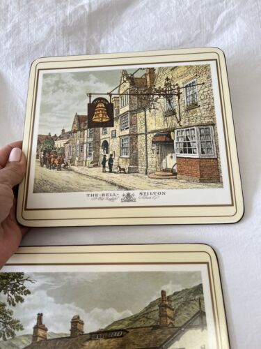 Pimpernel | 6 Old English Inns Cork Placemats Set Vintage | Small Tea Set - Picture 6 of 12