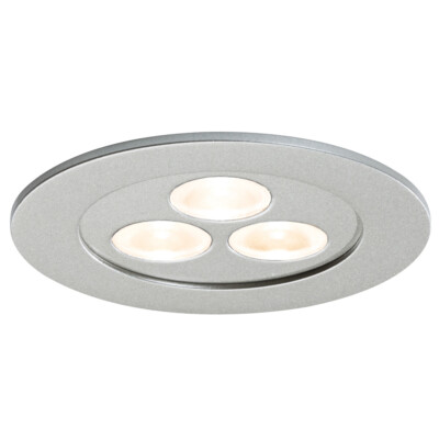 Paulmann 926.03 Set of 1 Recessed Flat Spotlight Lamp 3.6W Matt Nickel