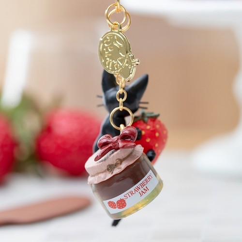 Japan Studio Ghibli Kiki's Lieferservice Armband Schlüsselanhänger Jiji "Erdbeermarmelade" - Bild 5 von 9