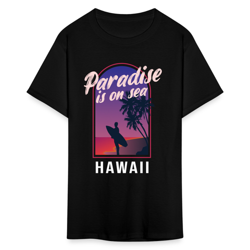 Paradise is on the Sea Hawaii shirt Surfing Lover Sunset Beach T-Shirt S-6XL - Picture 22 of 81
