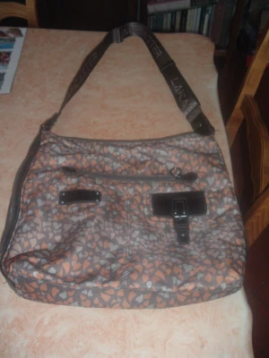 Lancaster Sac bandoulière et porté main en toile doublé tissu  occasion bon état - Photo 1/4