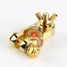 Mongoose Gold Plated Car Audio Positive Battery Terminal - 5/16" Wingnut