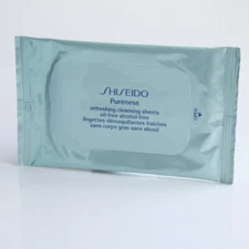 Shiseido Pureness Refreshing Cleansing 4 Sample Sheets Oil & Alcohol Free Sealed