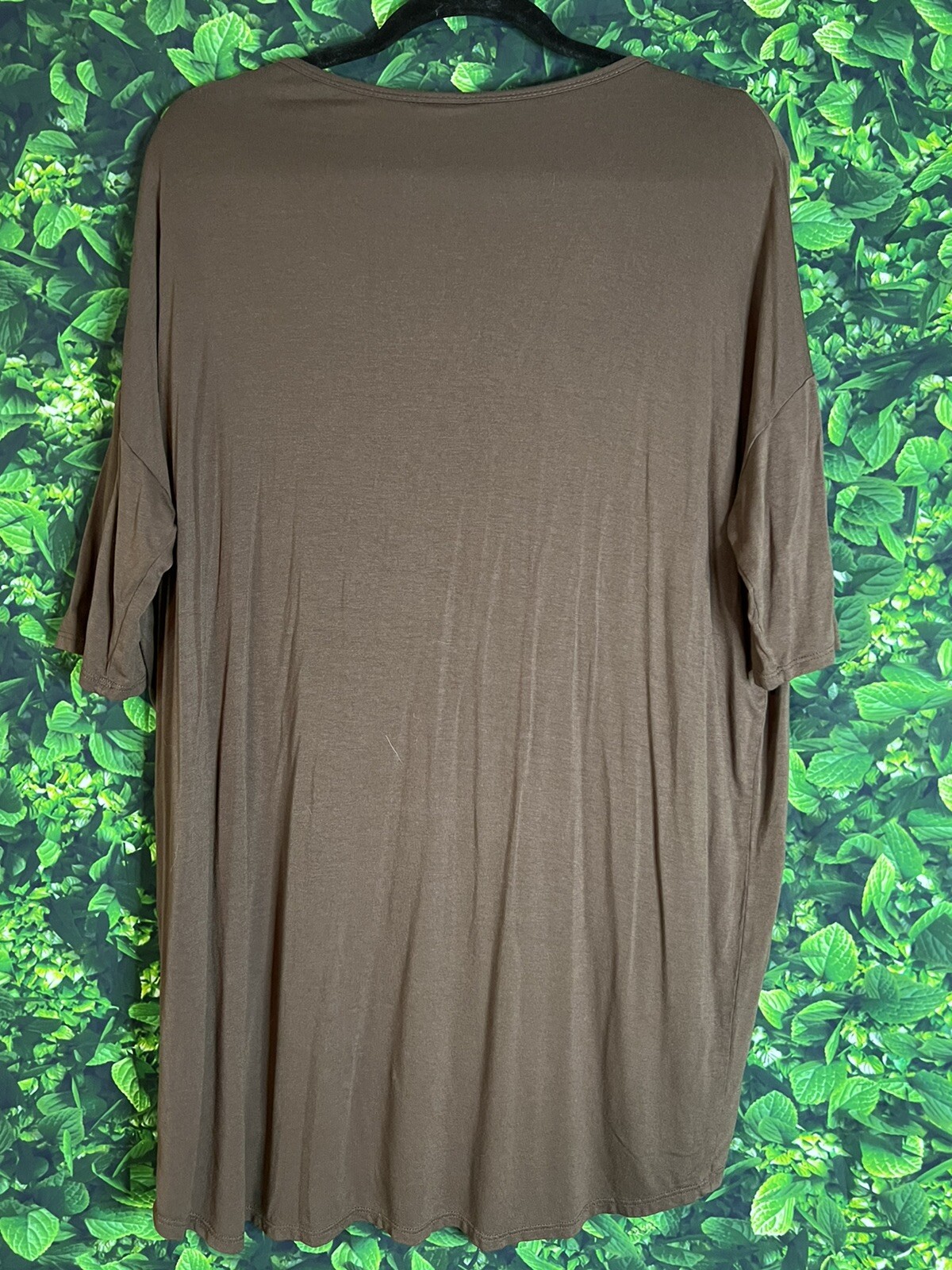 LuLaRoe Irma Solid Brown Slinky Light Material Si… - image 4