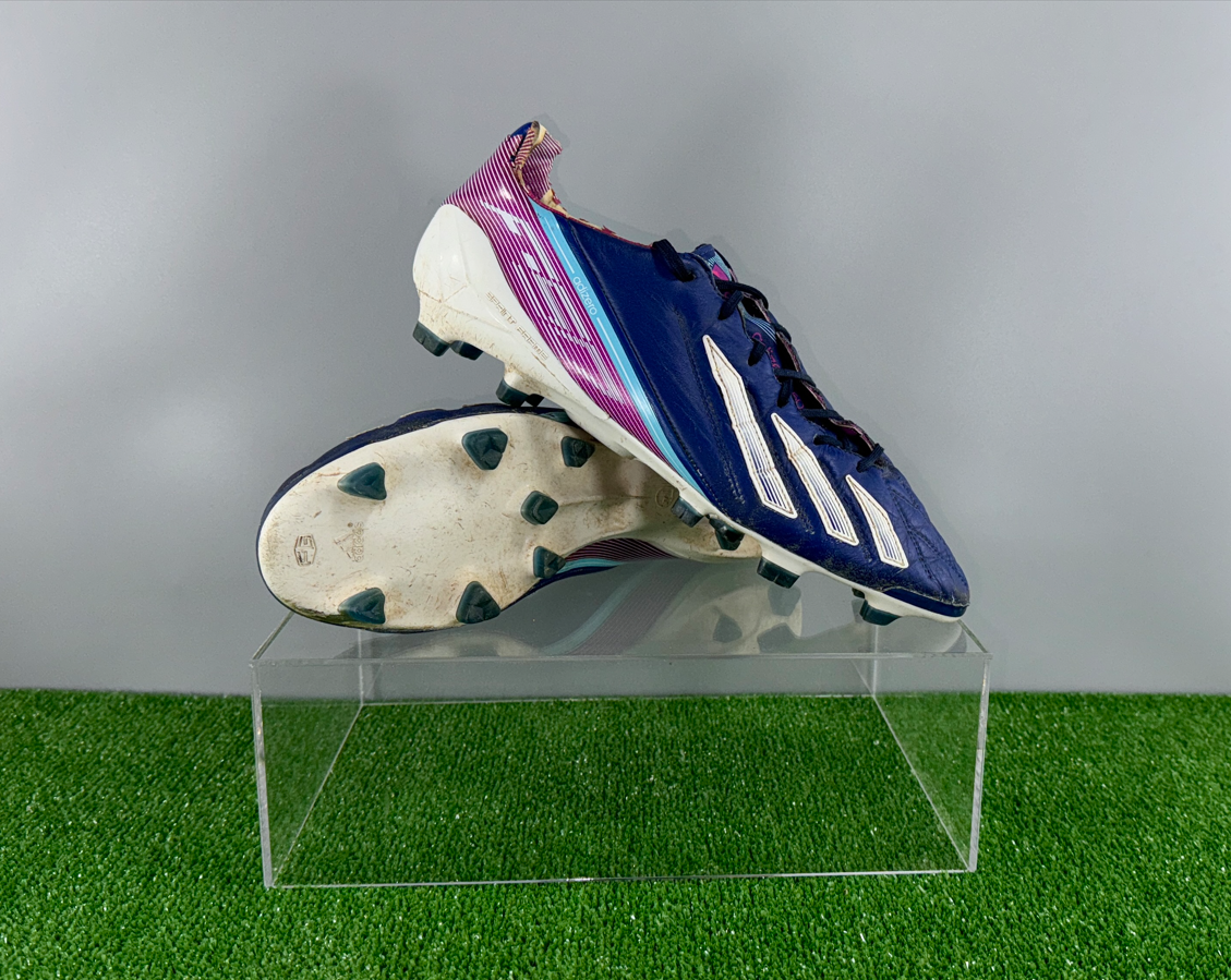Adidas F50 Adizero FG Leather G65304 Elite US10 UK9.5 Blue boots