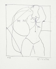 RICHARD LINDNER - Marilyn was here 16  (1970) Original Lithografie - Frau Bild
