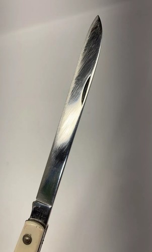 ULSTER Pocket Knife 5-3/4” Stainless Steel Made In USA Cream White - Picture 11 of 12