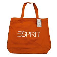 ESPRIT Vintage Throw-back 90's Orange Canvas Tote Authentic NWT