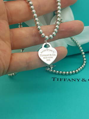 Return To Tiffany & Co. Silver Heart Tag Bead 16