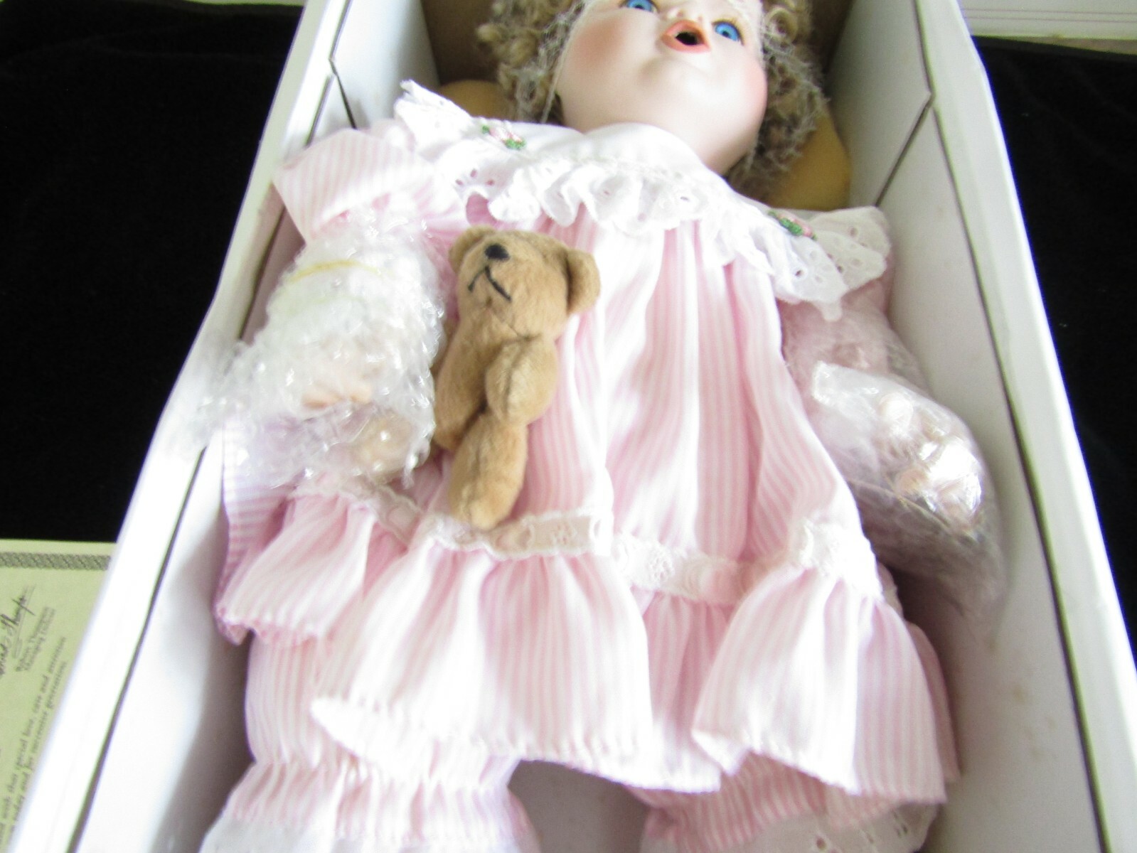 Hillview Lane Gemma Porcelain Doll Large Doll 45 cm Tall With Her Teddy
