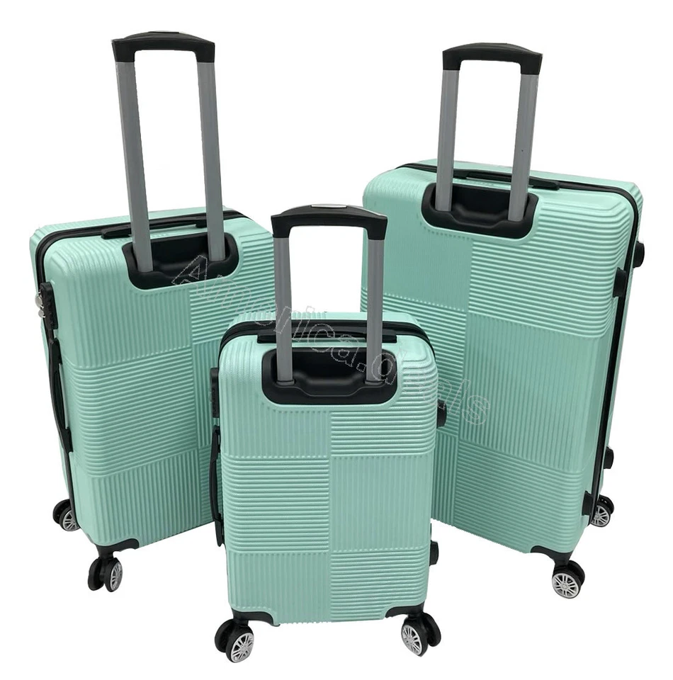3 Piece Luggage sets Lightweight Durable Spinner Suitcase Carry On 20" 24" 28" - Image 4 of 4