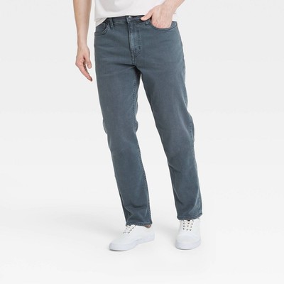 Goodfellow & Co Men's Mid Rise Athletic Fit Relaxed Leg Ankle Jeans