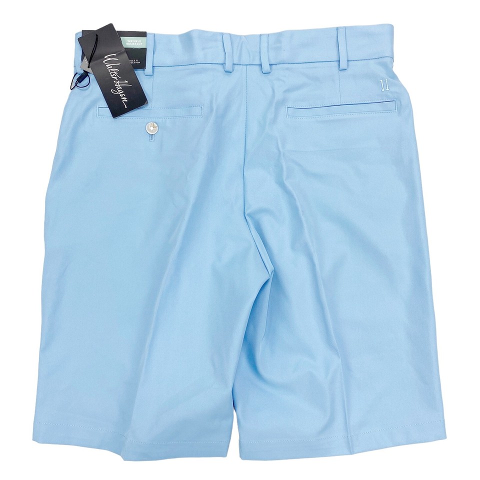 Walter Hagen Men's Perfect 11 Golf Shorts 10'' Inseam Flat Front Daybreak Blue eBay