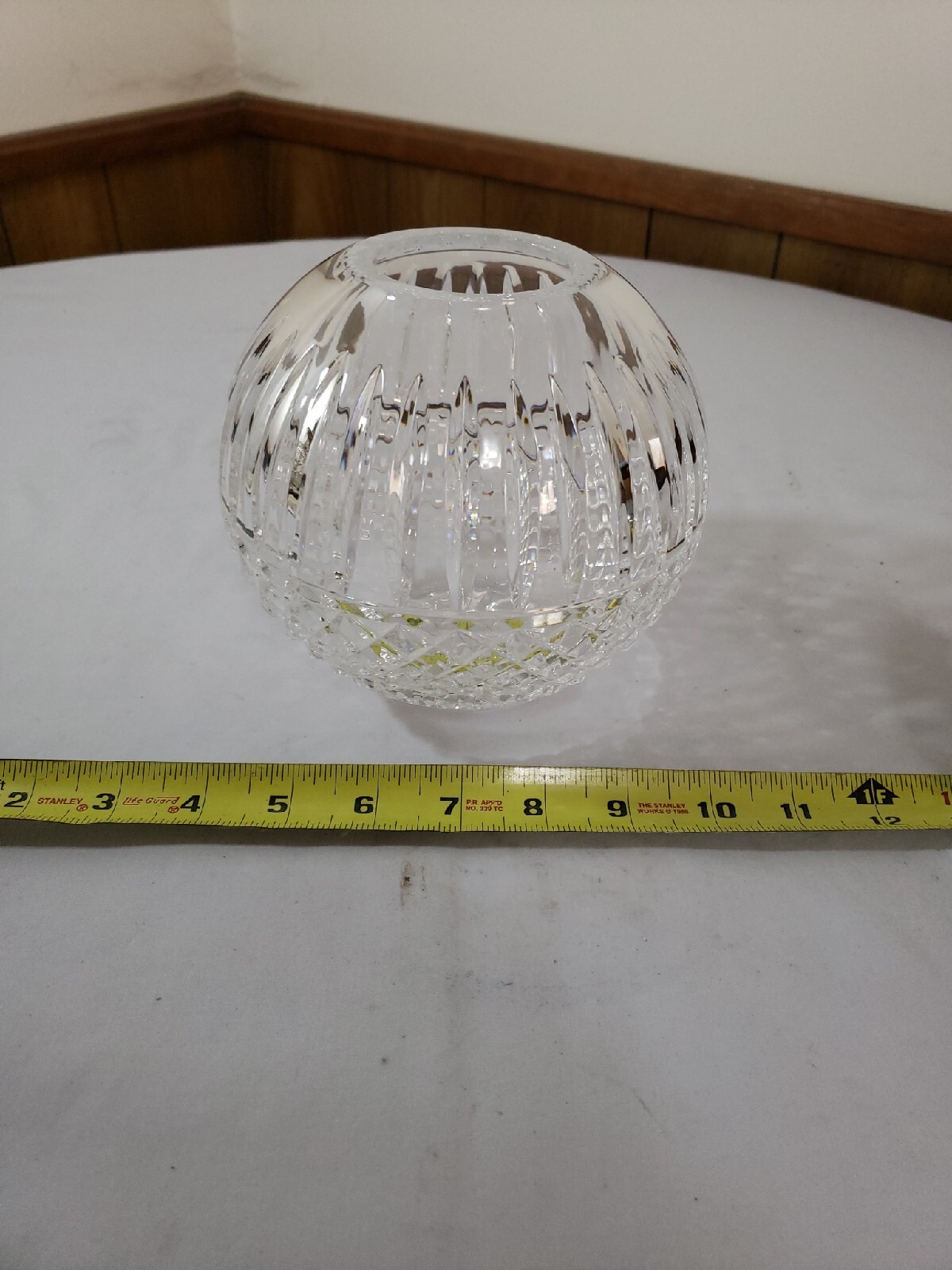 Waterford Crystal Rose Bowl. Maeve Pattern. Very Clear. EUC. Gothic